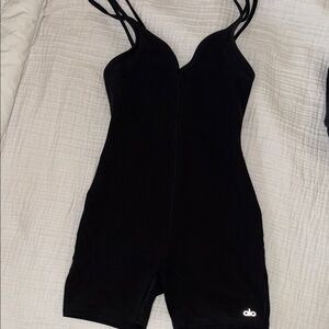 ALO Yoga Black Shapewear Bodysuit